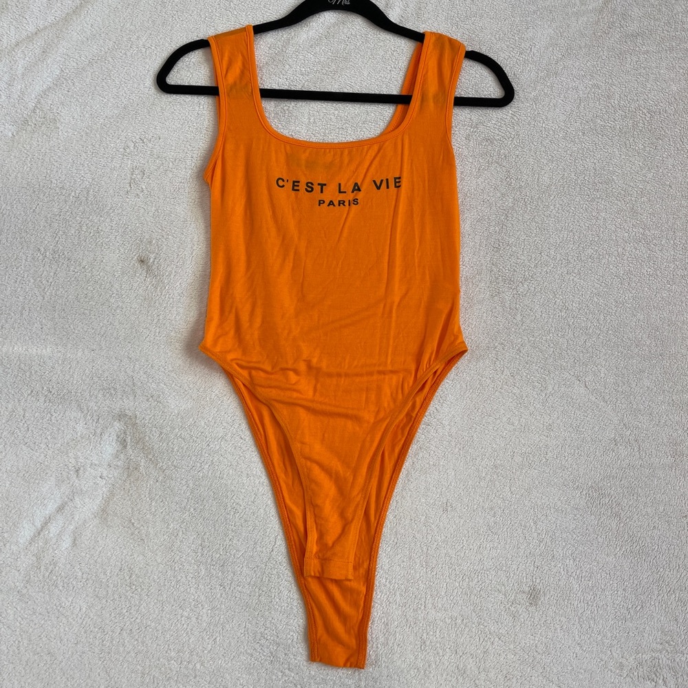 Neon Orange Bodysuit